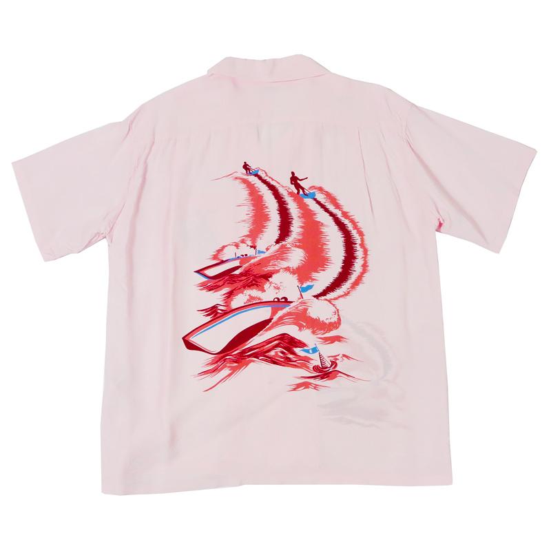 SUN SURF サンサーフ 半袖 レーヨン羽二重 ハワイアンシャツ 「WATER