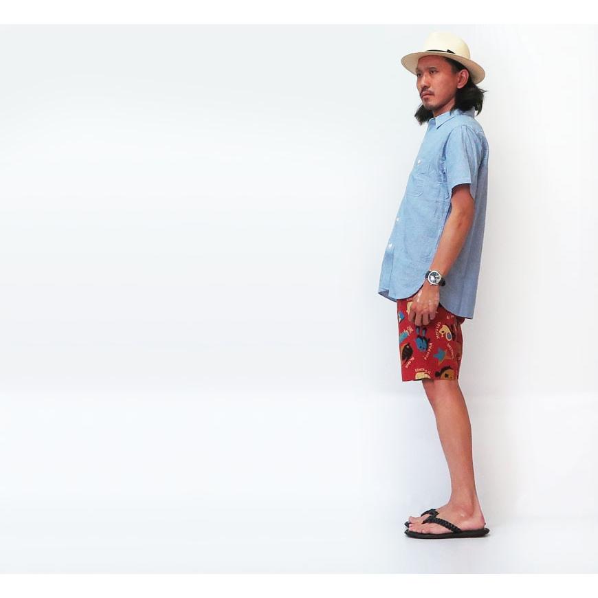 サンサーフ SUN SURF シアサッカー ショーツ ハーフパンツ  UNDER THE SEA by MASKED MARVEL / ss51752 SUN SURF サンサーフ シアサッカー ショーツ ハーフパンツ UNDER THE