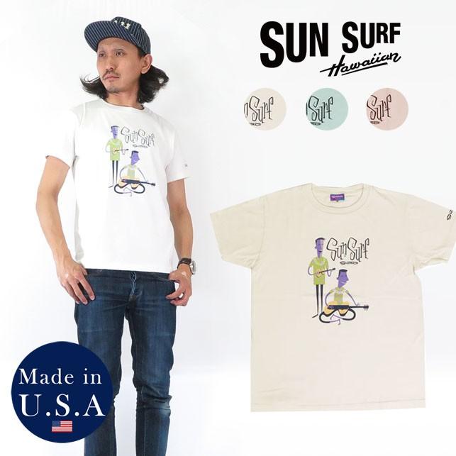 SUNSURF サンサーフ プリント 半袖 Tシャツ HAWAIIAN BAND SHAG シャグ ss78035 SUN SURF SUNSURF サンサーフ プリント 半袖 Tシャツ HAWAIIAN BAND