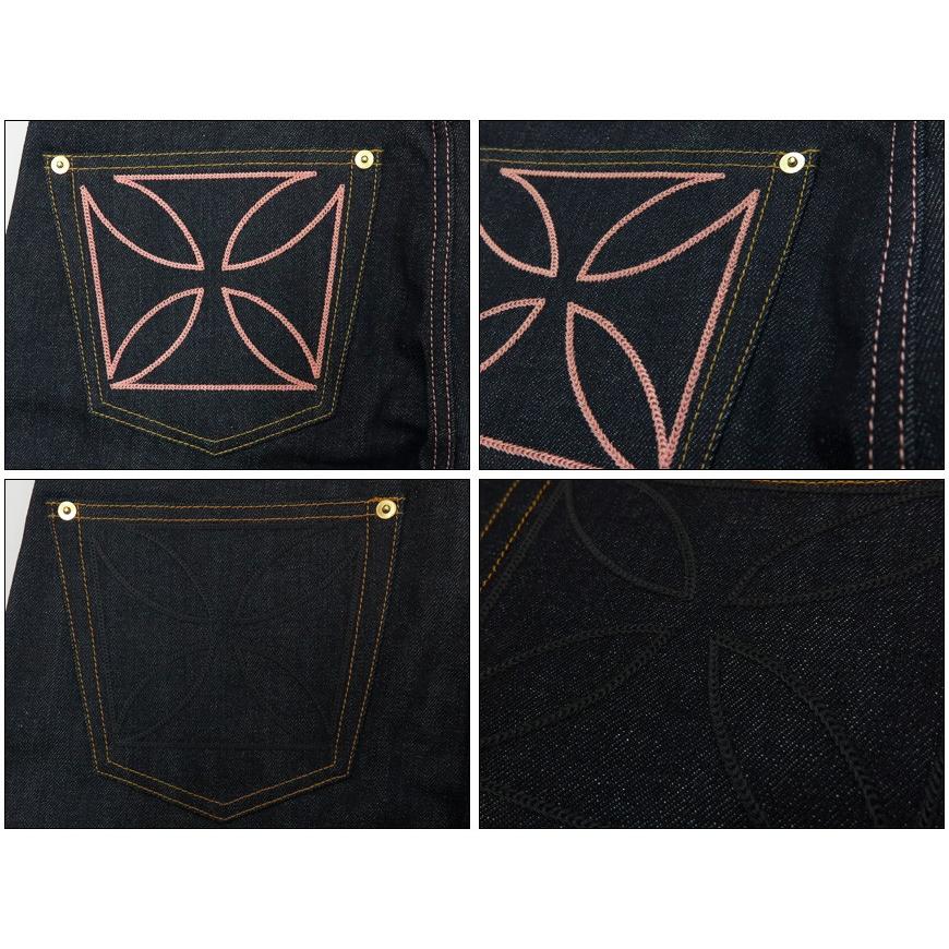 【美品】GANGSTERVILLE ギャングスタービル　アイアンクロス　赤耳 GANGSTERVILLE ギャングスタービル THUG DENIM 