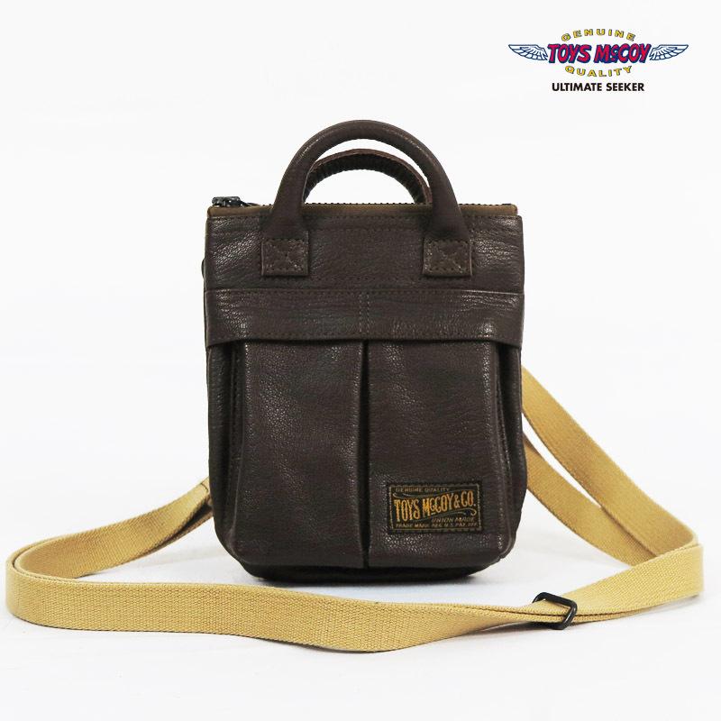 TOYS McCOY（トイズマッコイ） レザー ミニ ヘルメットバッグ ゴート