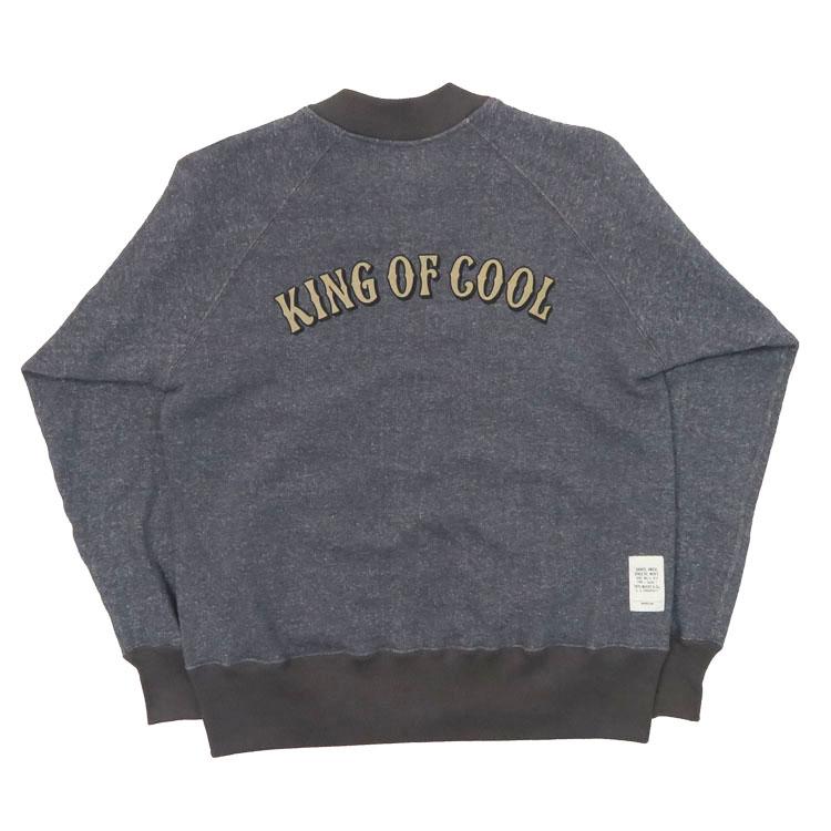 トイズマッコイ TOYS McCOY 長袖 スウェット ジップアップ  C-2 SWEAT BLACK MIXED"KING OF COOL"TMC2353｜earthmarket1｜03