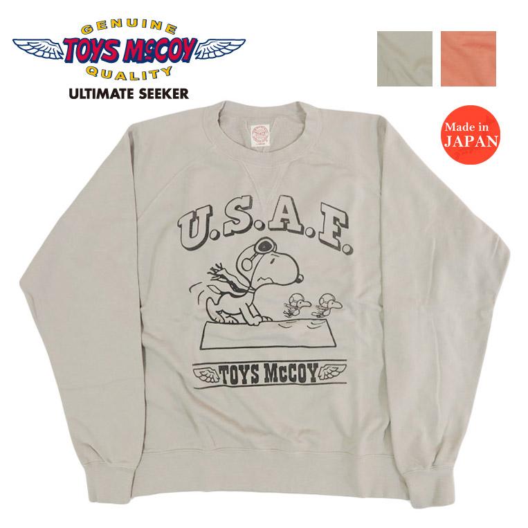 TOYS McCOY（トイズマッコイ） 長袖 プリント ガーメントダイ クルー 