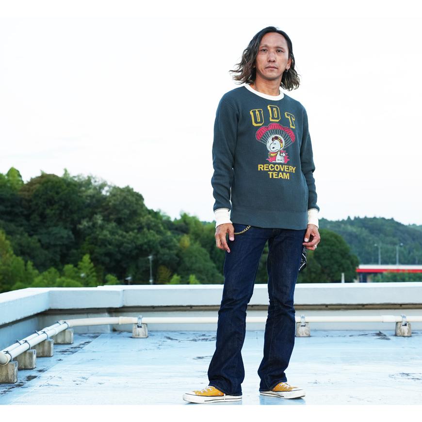 TOYS McCOY（トイズマッコイ） サーマル 長袖 Tシャツ BIG WAFFLE CREW