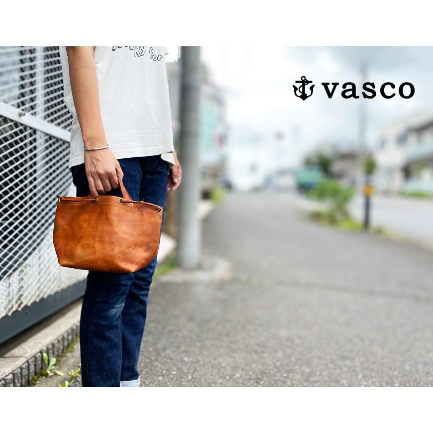 バスコ VASCO 3ウェイ レザー 巾着 ミニトート バッグ ペイントレザー