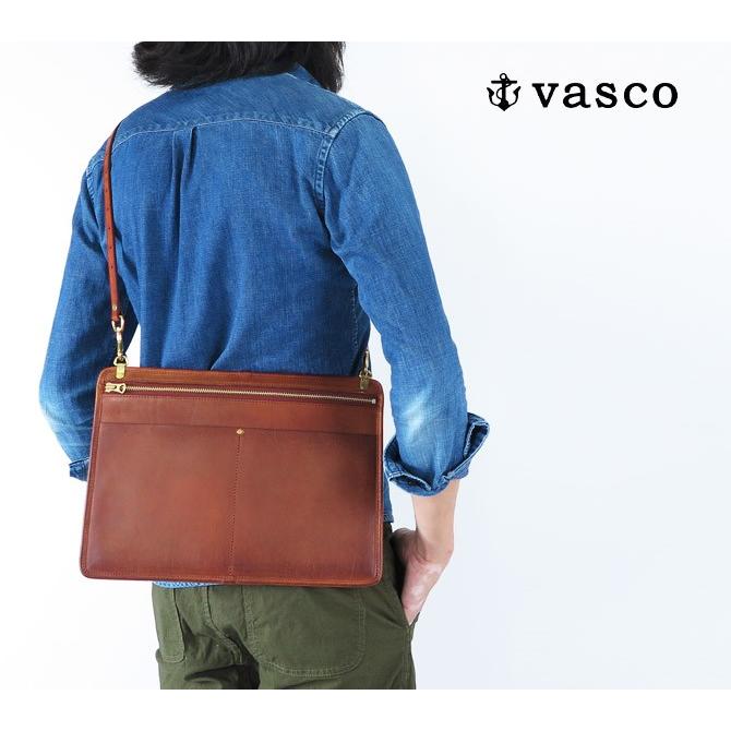 8810様　VASCO レザー ショルダーバッグ サコッシュ　クラッチバッグ バスコ VASCO 3WAY レザー サコッシュ バッグ ショルダーバッグ