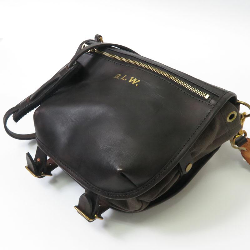 vasco（ヴァスコ） バスコ レザー/キャンバス パニエバッグ LEATHER
