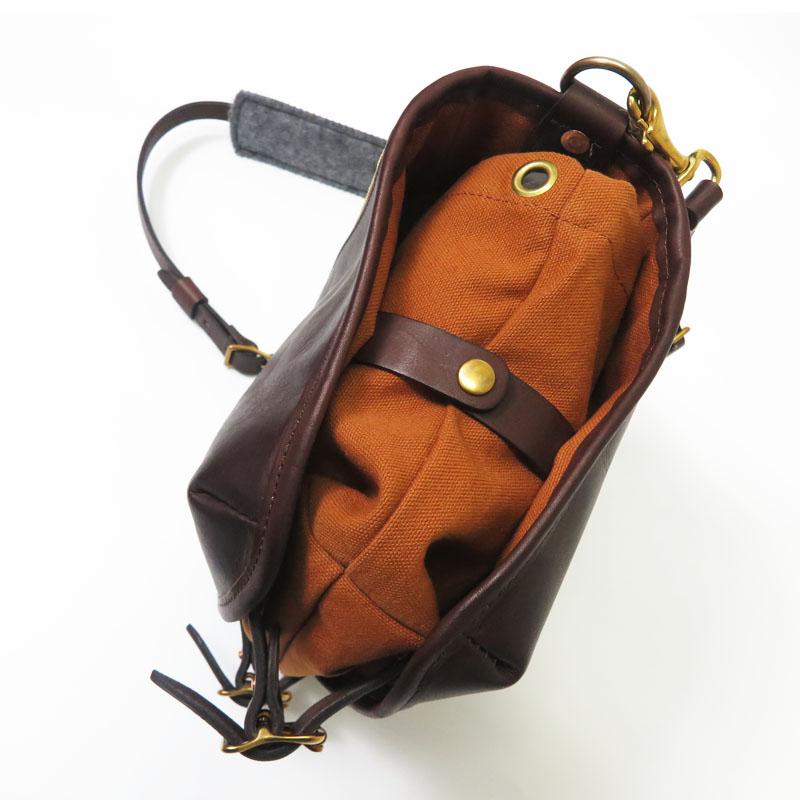 vasco（ヴァスコ） バスコ レザー/キャンバス パニエバッグ LEATHER