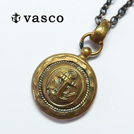 バスコ VASCO ブラス アンカー コンパス ネックレス ヴァスコ vs-681ab