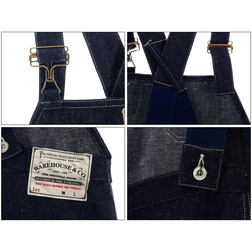 WAREHOUSE ウェアハウス デニム ビブオーバーオール ツナギ WAREHOUSE ウェアハウス デニム ビブオーバーオール ツナギ