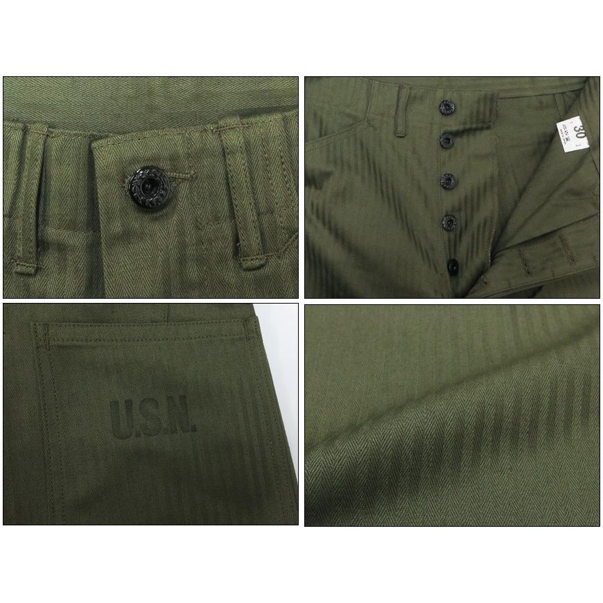 ウェアハウス WAREHOUSE Lot 1207 ミリタリー ヘリンボーン ユーティリティ パンツ MILITARY HERRINGBONE UTILITY PANTS｜earthmarket1｜03