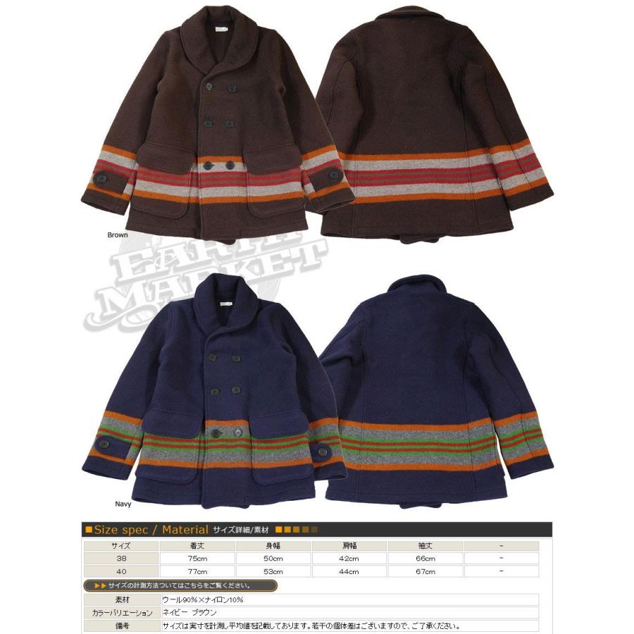 WAREHOUSE（ウエアハウス） ウェアハウス コート ウール ボーダー