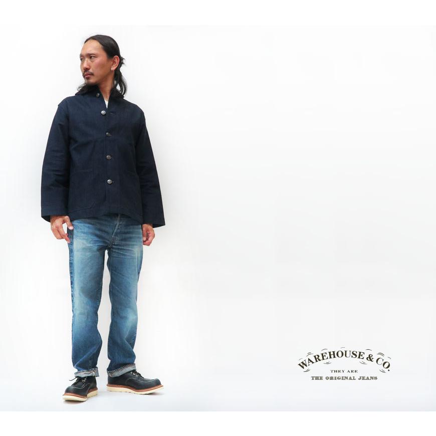 WAREHOUSE[ウェアハウス] DECK JACKET 美品WAREHOUSE ウエアハウス デッキジャケット 6フック42（Lサイズ