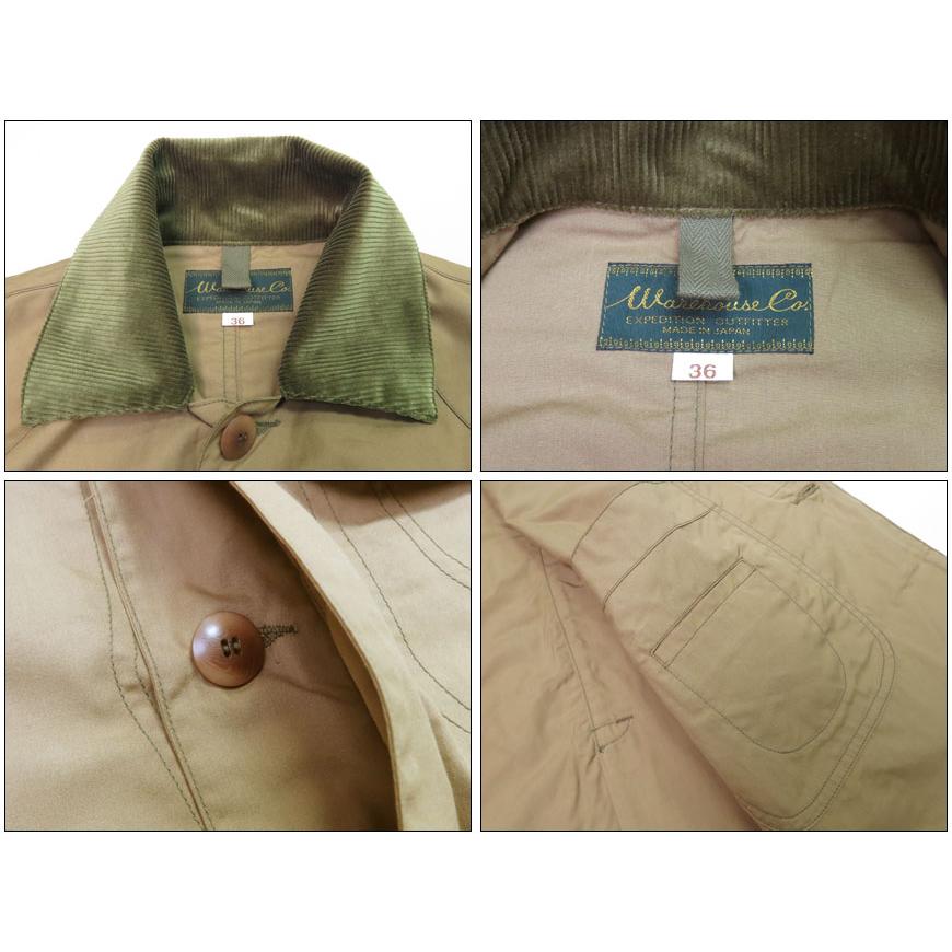 WAREHOUSE ウェアハウス 1930'S WATER PROOF HUNTING JACKET WAREHOUSE ウェアハウス 1930'S WATER PROOF HUNTING JACKET