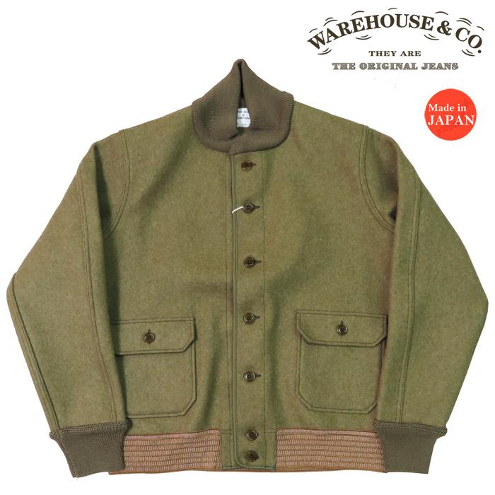 WAREHOUSE ウェアハウス A-1 スタイル ウールメルトン ジャケット Lot 