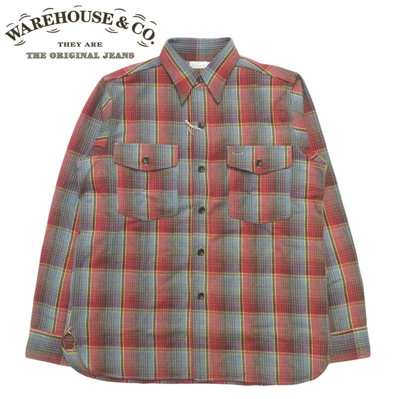 ウエアハウス フランネルシャツ チンストラップ Lot 3022 限定品 L WAREHOUSE（ウエアハウス） ウェアハウス WAREHOUSE Lot 3022 チェック
