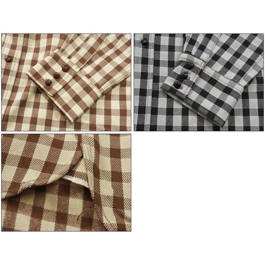 【WAREHOUSE】 ウエアハウス フランネルワークシャツ 長袖シャツ (L) WAREHOUSE（ウエアハウス） ウェアハウス ロングホーンタイプ 長袖