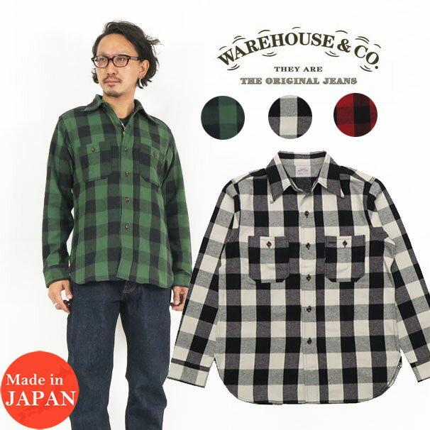 WAREHOUSE（ウエアハウス） ウェアハウス フランネル シャツ 長袖
