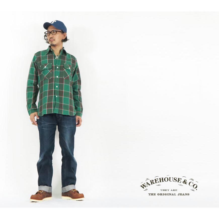 WAREHOUSE（ウエアハウス） ウェアハウス フランネル シャツ 長袖