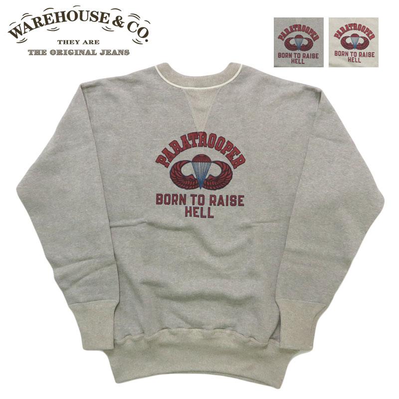 ウェアハウス WAREHOUSE クルーネック プリント スウェット 4本針 楽天市場】ウェアハウス WAREHOUSE 長袖 クルーネック プリント