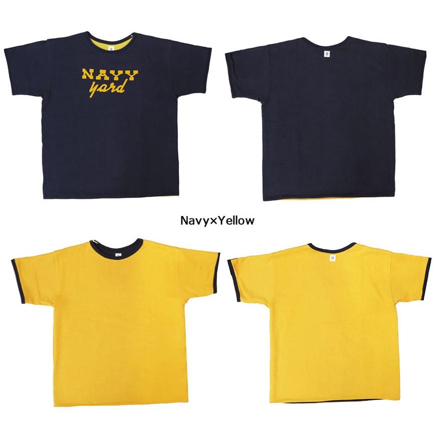 WAREHOUSEウエアハウス プリントTシャツ 日本製 US NAVY USN WAREHOUSE（ウエアハウス） ウェアハウス 半袖 リバーシブル プリント
