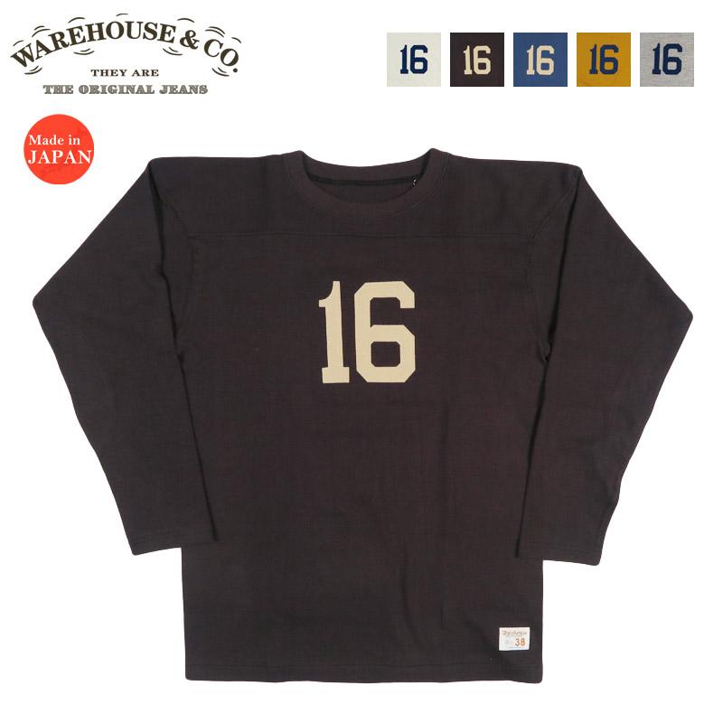 WAREHOUSE（ウエアハウス） ウェアハウス 長袖 Tシャツ フットボールT
