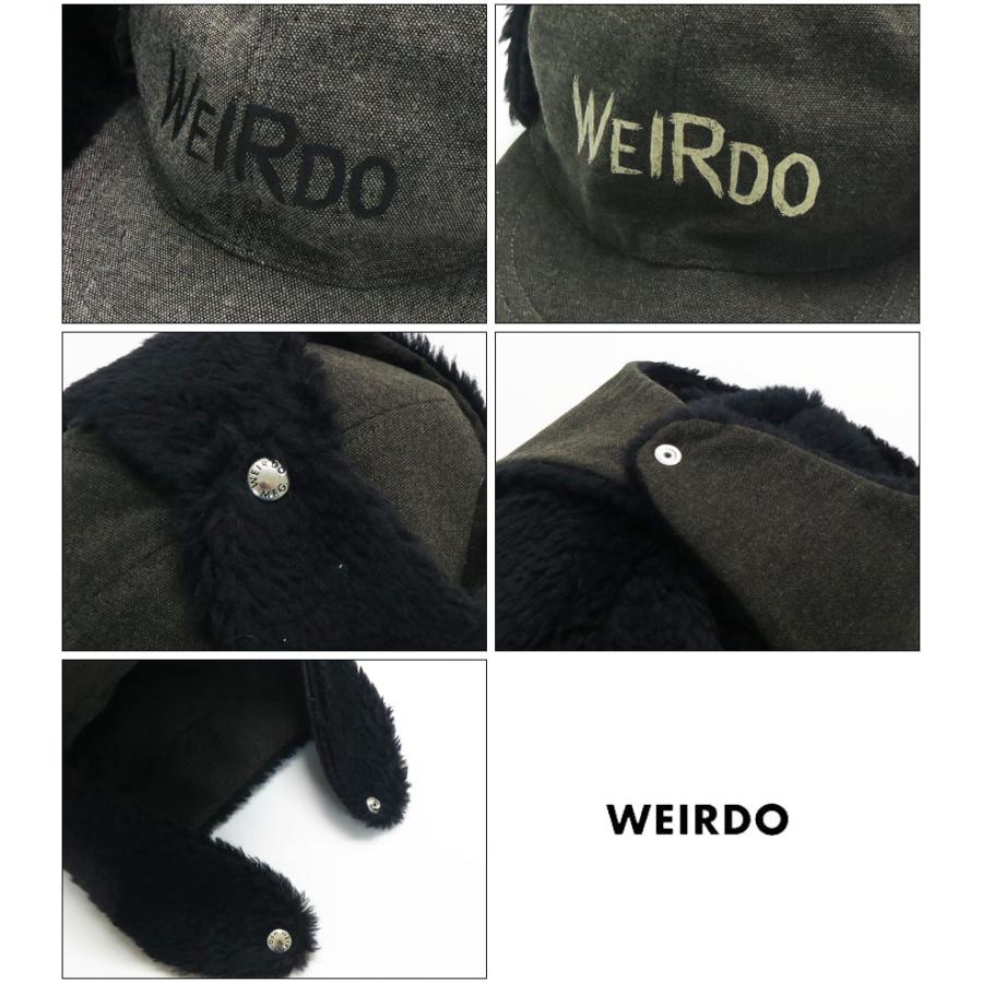 WEIRDO ウィアード ツイード＆ボア リバーシブル パイロット キャップ グラッドハンド WRD-21-AW-G03｜earthmarket1｜04