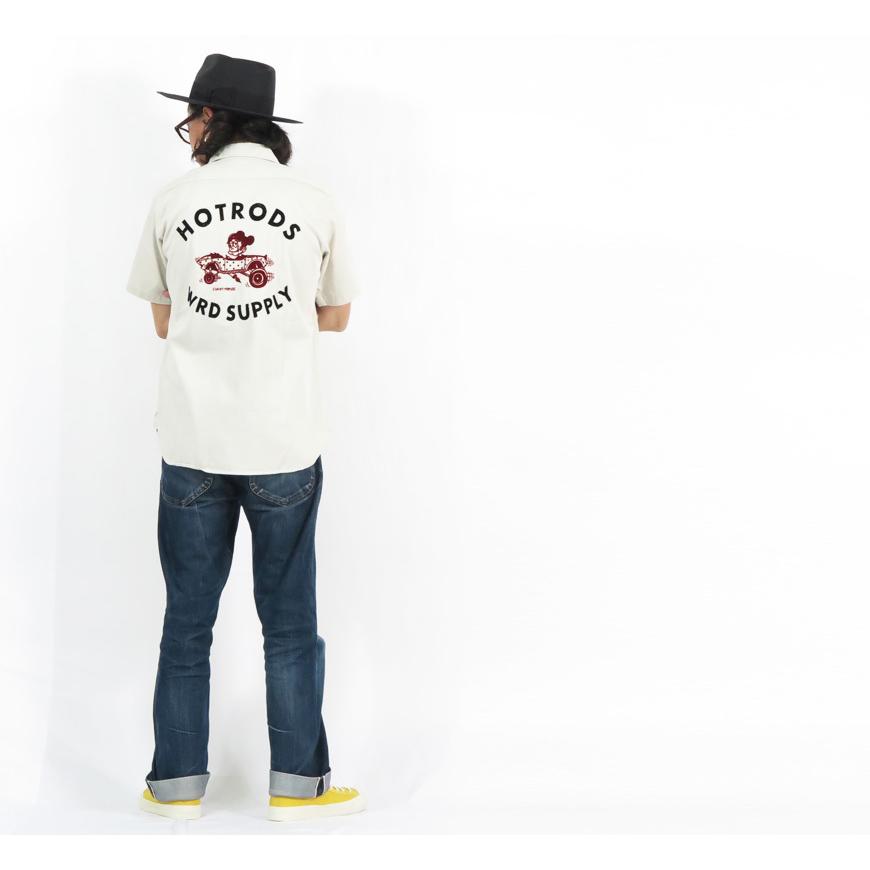 WEIRDO（ウィアード） 半袖 ワークシャツ 「WRD SUPPLY」 フロッキー