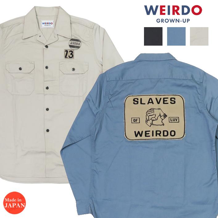 WEIRDO（ウィアード） 長袖 ワーク シャツ SLAVES グラッドハンド WRD