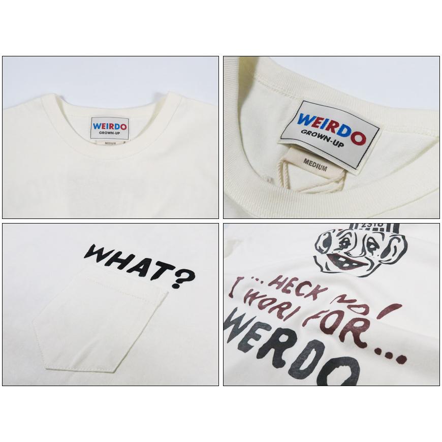 WEIRDO（ウィアード） 半袖 プリントTシャツ WHAT-ME WEIRDO? GLAD