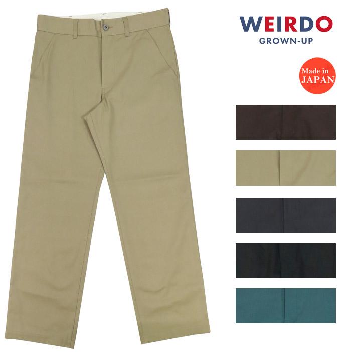 WEIRDO（ウィアード） T/Cツイル ワークパンツ WIND UP WRD9903 GLAD