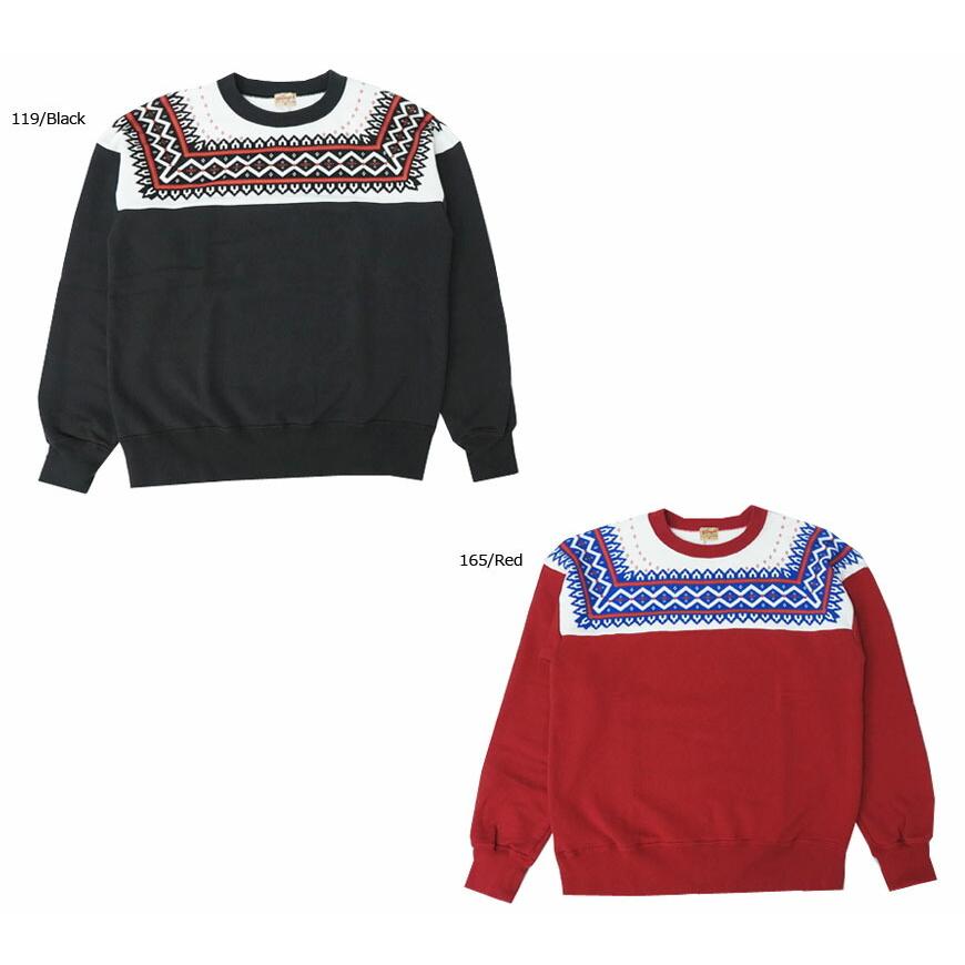 WHITESVILLE WHITES VILLE ホワイツビル スノーパターン スウェット