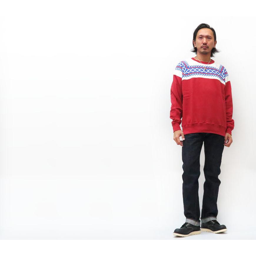 WHITESVILLE WHITES VILLE ホワイツビル スノーパターン スウェット