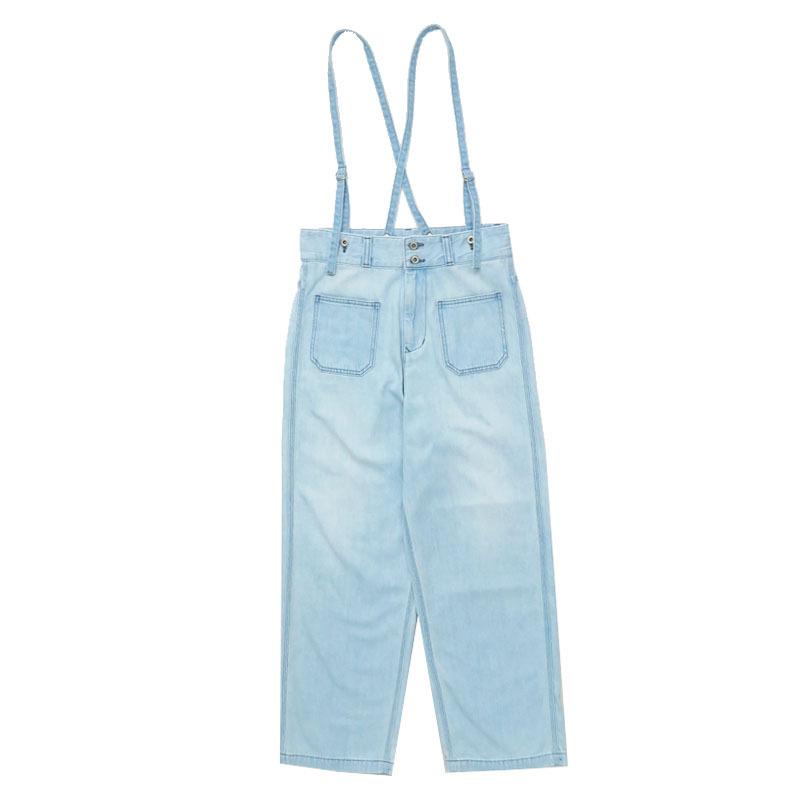 Johnbull（ジョンブル） デニム サスペンダー パンツ フェード