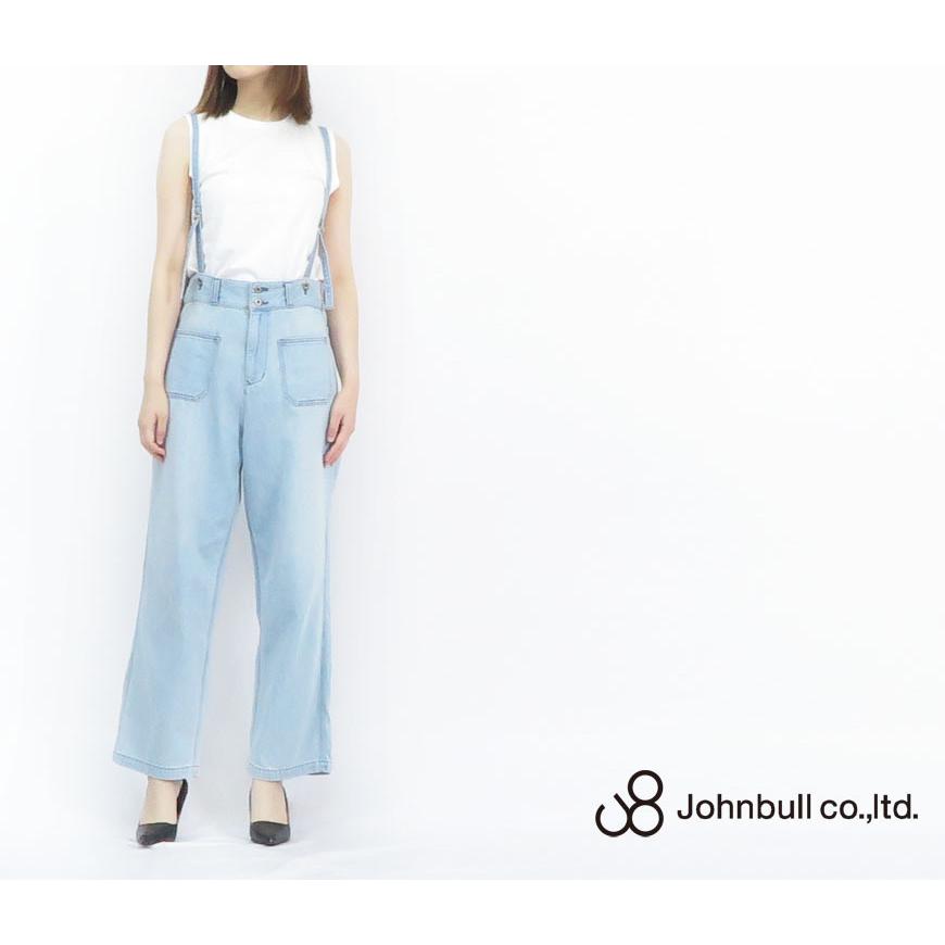 ジョンブル JOHNBULL デニム サスペンダー パンツ フェード レディース ZP394 Johnbull（ジョンブル） デニム サスペンダー パンツ フェード