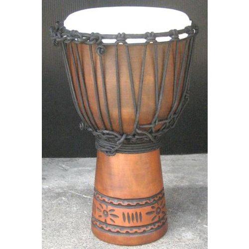 インドネシア・木製ジャンベ☆木彫りSサイズ〜8インチ〜(SC