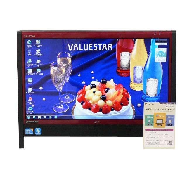 【中古】NEC デスクトップパソコン パソコン VN770/W レッド デスクトップ 一体型 本体 Windows7 Core i5 ブルーレイ 地デジ 4GB/1TB NEC デスクトップパソコン 中古パソコン VN770/W レッド デスクトップ