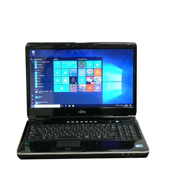 【中古】富士通 ノートパソコン パソコン NF/D70 ブラック テンキー ノート 本体 Windows10 Core 2 Duo DVD 4GB/500GB 富士通（FUJITSU） ノートパソコン 中古パソコン NF/D70 ブラック