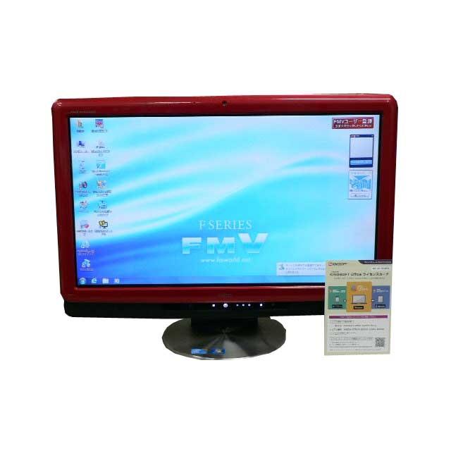 【中古】 液晶一体型 Windows7 デスクトップパソコン 富士通 Core 2 Duo DVD 地デジ 4GB/500GB 富士通（FUJITSU） 液晶一体型 Windows7 デスクトップパソコン 中古