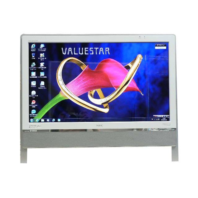 【中古】「非常に良い」NEC デスクトップパソコン パソコン VN770/C ホワイト デスクトップ 一体型 本体 Windows7 Core i5 ブルーレイ 地デジ/BS/CS 4GB/1TB NEC デスクトップパソコン 中古パソコン VN770/C ホワイト