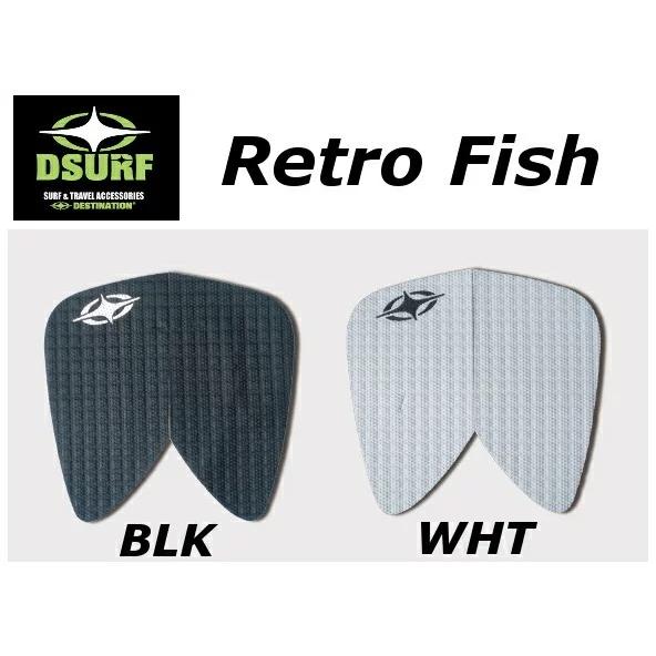 日本正規品 送料無料 DESTINATION RETRO FISH TRACTION デスティネーション レトロフィッシュ デッキパッド DSURF ブラック ホワイト