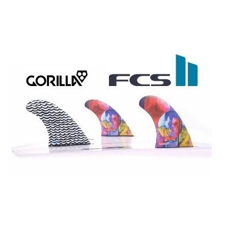 美品 fcs2 gorillaフィン M QUAD トライ 5枚　Tri 美品 fcs2 gorillaフィン M QUAD トライ 5枚 Tri 新品】Gorilla