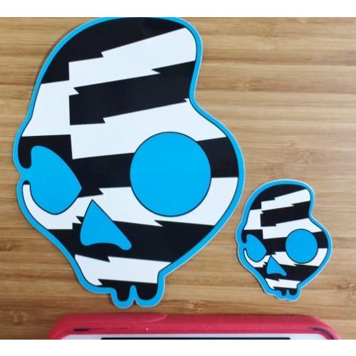 Skullcandy（スカルキャンディー） 送料無料 スカルタイプ 大小2枚