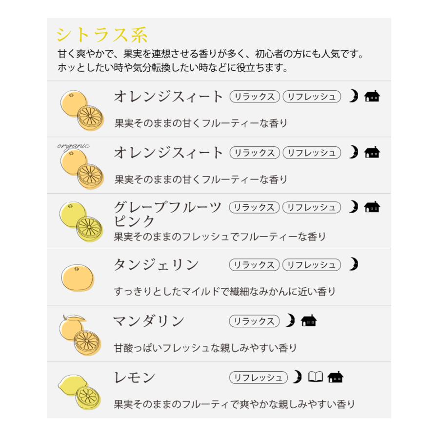 アロマオイル セット 精油 くつろぎブレンドも選べる ラベンダー ローズ  使い方 エッセンシャルオイル アロマ 30種から選べる 6本 各5ml 返品保証 | ease-aroma-shop | 15