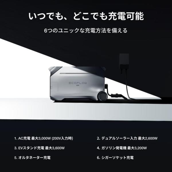 ECOFLOW EcoFlow DELTA PRO3 出力3600W 4096Wh エコフロー 5年保証 車