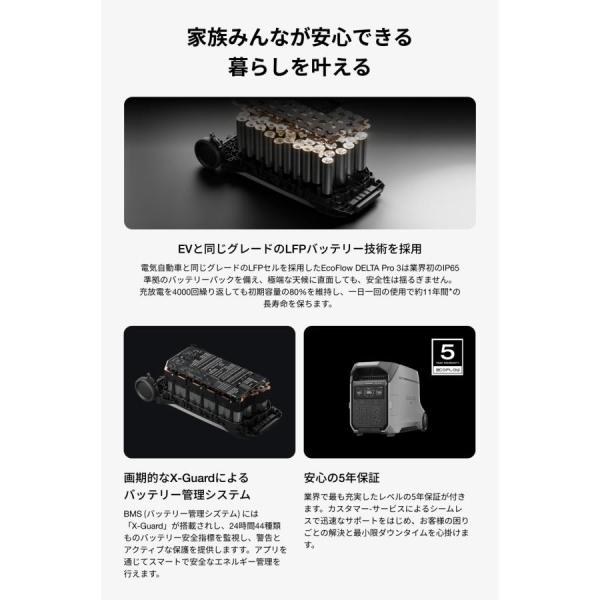 EcoFlow DELTA Pro3 ポータブル電源 4,096Wh エコフロー ECOFLOW EcoFlow DELTA PRO3 出力3600W 4096Wh エコフロー 車中泊