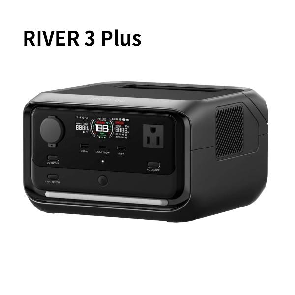 ECOFLOW EcoFlow RIVER3 Max Plus 出力600W 858Wh 10.5kg 5年保証