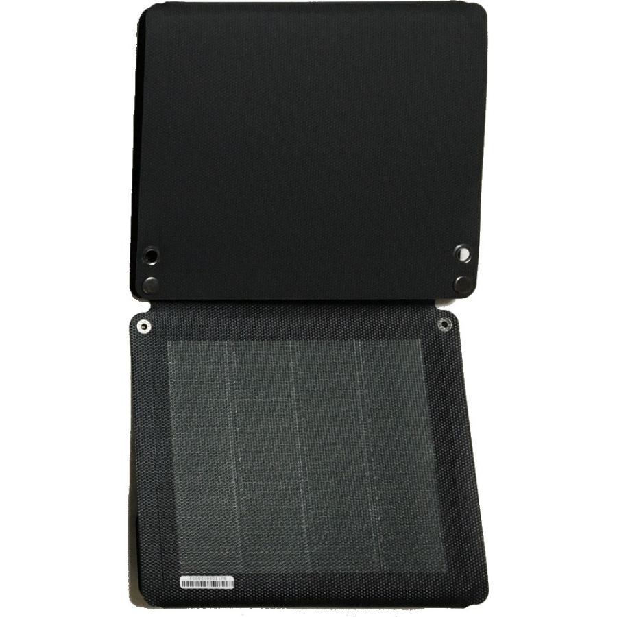 12W 折畳み式 フレキシブル ソーラーパネル FlexSolar Mobile　軽量 USB充電 ブラック 太陽光発電 発電機 防災 災害 キャンプ 車中泊 | 