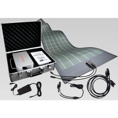 ポータブル フレキシブル ソーラー 蓄電セット （固定設置：粘着シート 発電 90W　出力 400W） 【 充電 フレキシブル CIGS薄膜型 】 |  | 03
