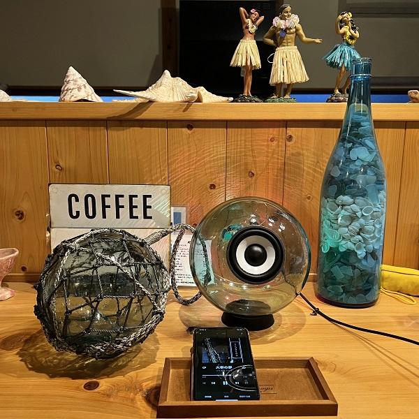 Bluetooth グラスサウンドスピーカー Seaball ( シーボール